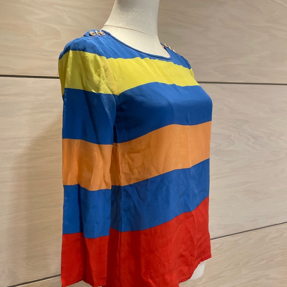 J. Crew Multicolor Striped Top - Picture 2 of 6